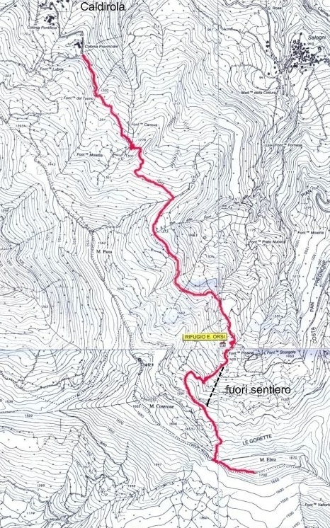 Monte Ebro (AL) 1699m